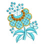 Small Flower Motif Embroidery Design 25109