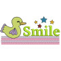 Smile Embroidery Text Design