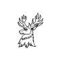Stag Horn Embroidery Design