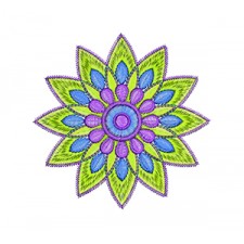 Star Flower Embroidery Pattern