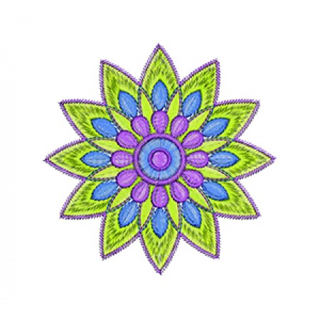 Star Flower Embroidery Pattern