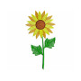 Sunflower Machine Embroidery Design With Emboss Stitch Effect