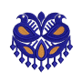Symmetrical Folk Art Birds Embroidery Design