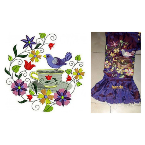 Table Cover Embroidery Design 24847