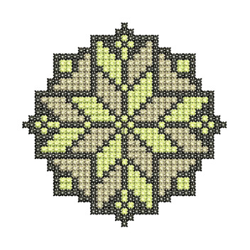 Traditional Ethnic Folk Cross Stitch Machine Embroidery
