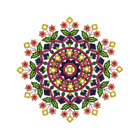Traditional Folk Caps Embroidery Applique Design