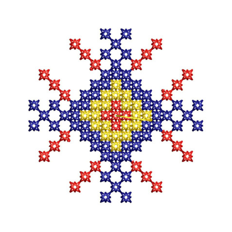 Traditional Ukranian Cross Stitch Machine Embroidery Pattern