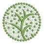 Tree In Circle Embroidery Designs