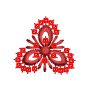 Trefoil Knot Applique Embroidery Design
