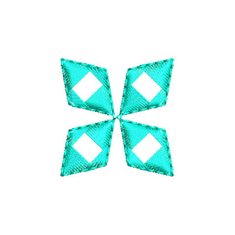 Trendy Mirror Applique Embroidery