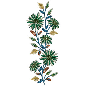 Tulips Style Flower Embroidery Design 25093