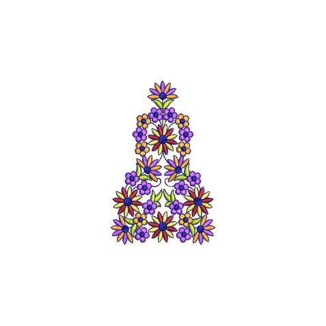 Unique Floral Pattern Embroidery Design
