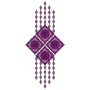 Unique Jumkha Style Applique Embroidery Design 25348