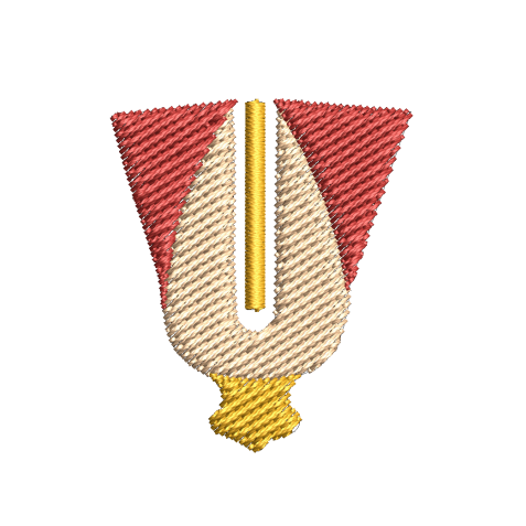 Urdhva Pundra Tilak Machine Embroidery Design