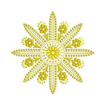 Vintage Flower Embroidery Pattern