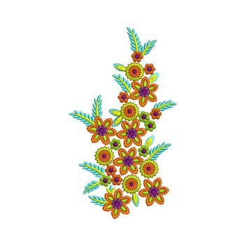 Wall Hanging Floral Embroidery