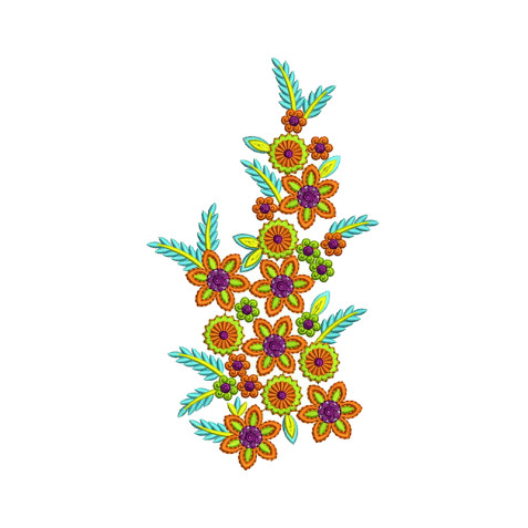 Wall Hanging Floral Embroidery