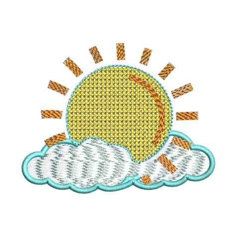 Western Country Sun Dress Embroidery Design