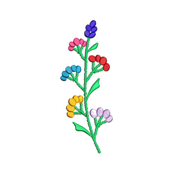 Wild Carrot Butta Embroidery Design