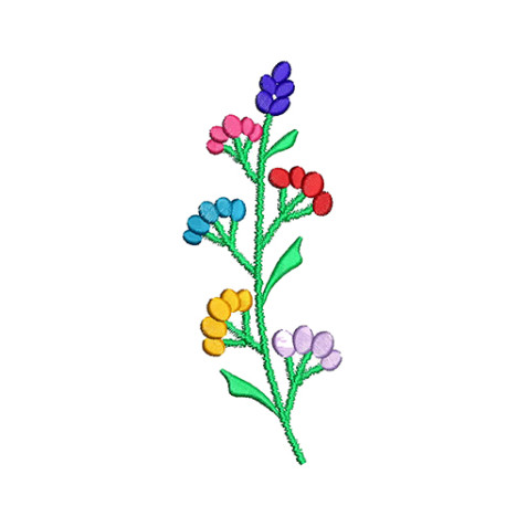 Wild Carrot Butta Embroidery Design