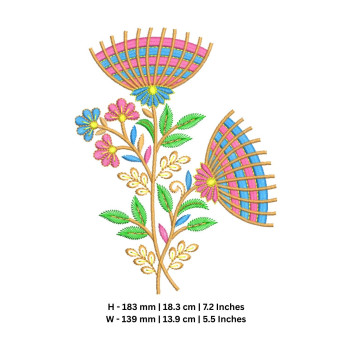Wildflower Bloom Machine Embroidery Design
