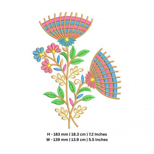 Wildflower Bloom Machine Embroidery Design Wildflower Bloom Machine Embroidery Design