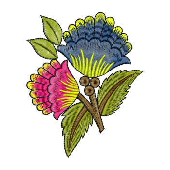 Women Slim Jeans Applique Embroidery Design