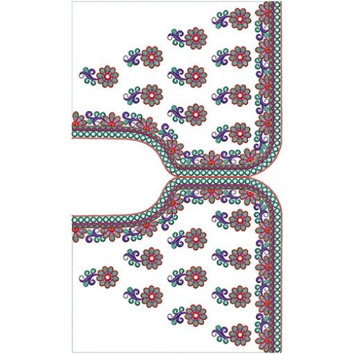 10221 Blouse Embroidery Design
