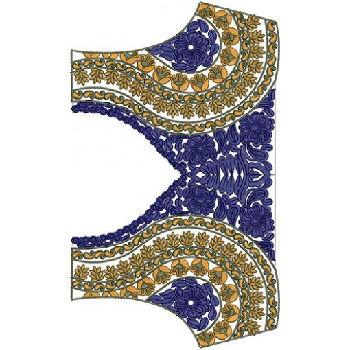 10223 Blouse Embroidery Design