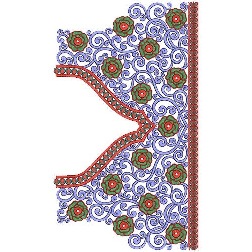 10289 Blouse Embroidery Design