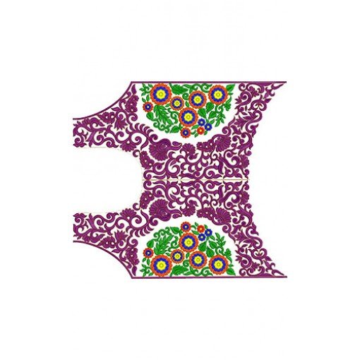 10341 Blouse Embroidery Design