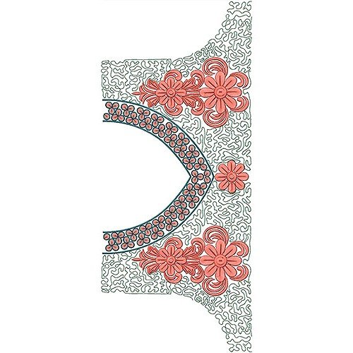 10624 Blouse Embroidery Design