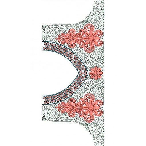 10624 Blouse Embroidery Design