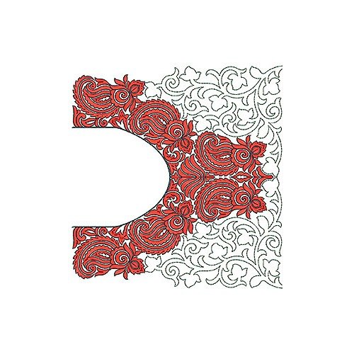 10632 Blouse Embroidery Design
