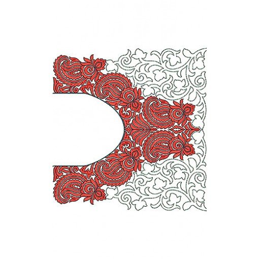 10632 Blouse Embroidery Design
