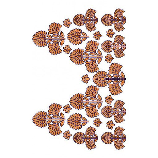 Floral Blouse Embroidery Design