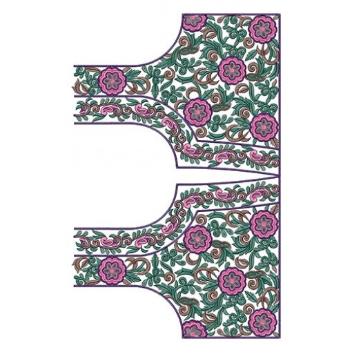 Blouse Embroidery Design 10888