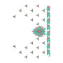 5 MM Sequins Peasant Blouse Embroidery