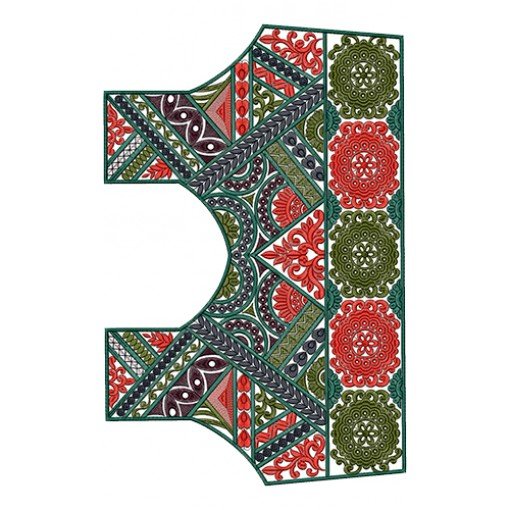 Fantastic Blouse Embroidery Design 13833
