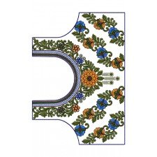 Indian Blouse Embroidery Pattern 13837
