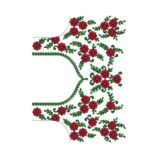 Embroidery Machine Blouse Pattern 14343