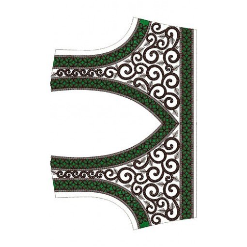 Vintage Style Embroidery Mexican Blouse Design 15359