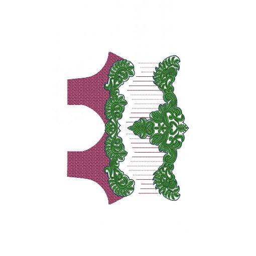 Fascinating Floral Embroidery Blouse Design 15666