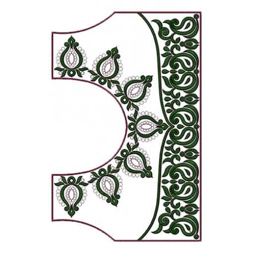 Bridal Embroidery Work Blouse Designs 15676