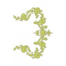 Floral Work Blouse Embroidery Design 17043