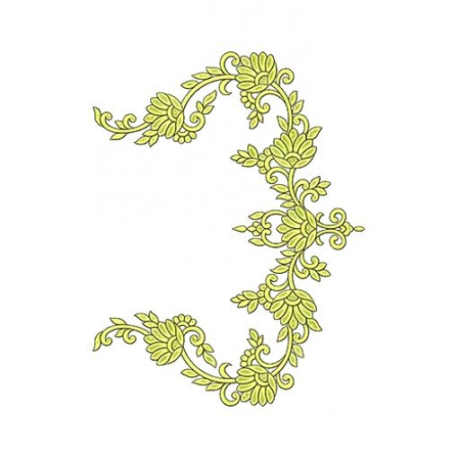 Floral Work Blouse Embroidery Design 17043