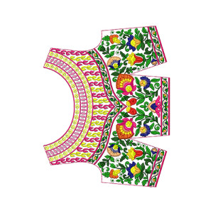 Embroidery Blouse Designs With Lehenga