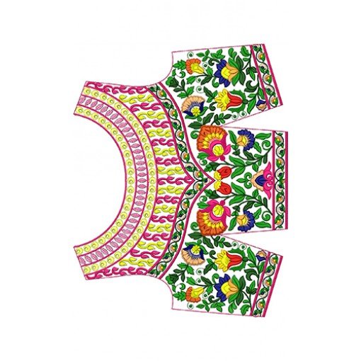 Embroidery Blouse Designs With Lehenga