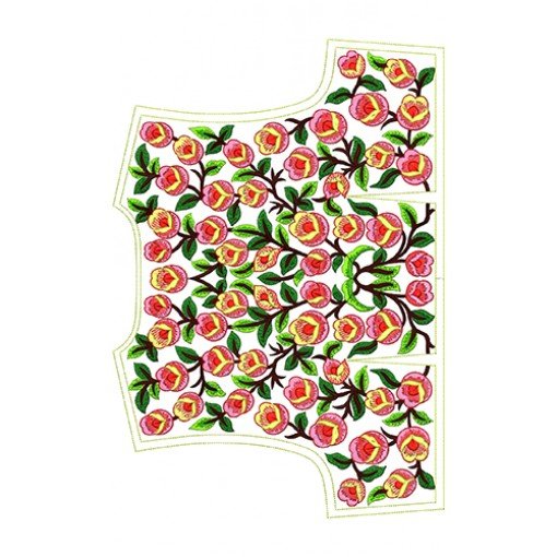 Mexican Motif Blouse Embroidery Design
