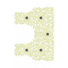 3mm Sequins Run Stitch Blouse Design 18863